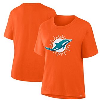 Women's Fanatics Orange Miami Dolphins Essential Legacy T-Shirt