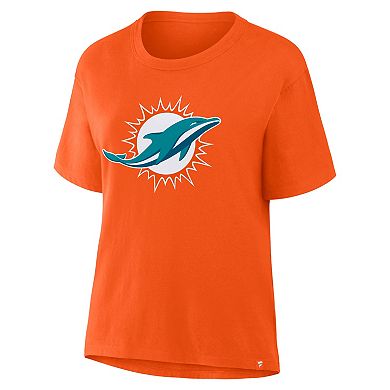 Women's Fanatics Orange Miami Dolphins Essential Legacy T-Shirt