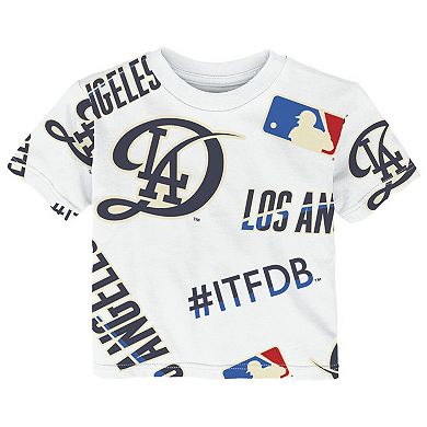 Infant Outerstuff White Los Angeles Dodgers Game Day T-Shirt