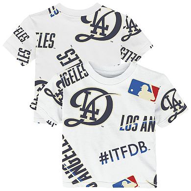 Infant Outerstuff White Los Angeles Dodgers Game Day T-Shirt