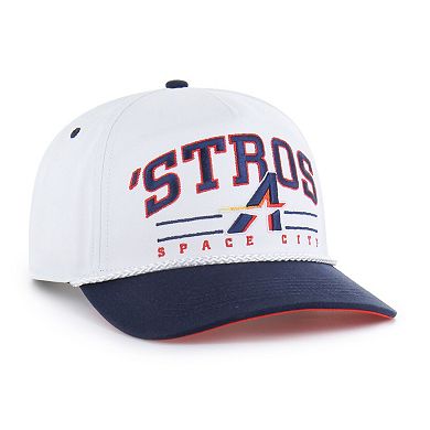 Men's '47 White Houston Astros City Connect Roscoe Hitch Adjustable Hat