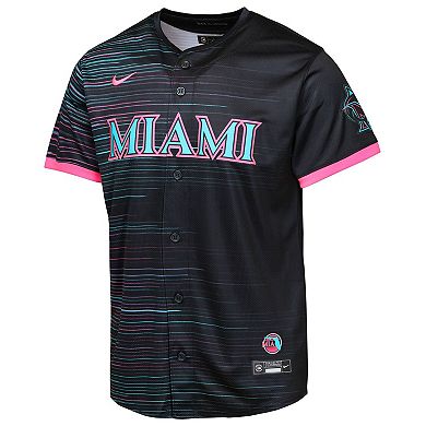 Youth Black Miami Marlins 2025 City Connect Limited Jersey