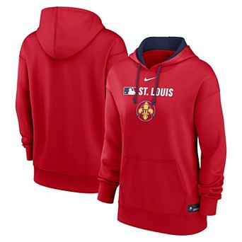 Women's Nike Red St. Louis Cardinals City Connect Authentic Collection Therma-FIT Hoodie