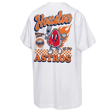 Youth Mitchell & Ness White Houston Astros Cooperstown Concession T-Shirt