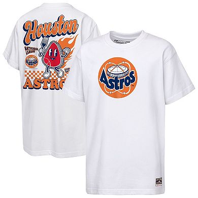 Youth Mitchell & Ness White Houston Astros Cooperstown Concession T-Shirt