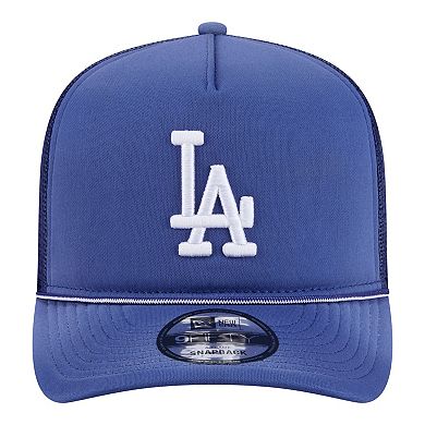 Men's New Era Royal Los Angeles Dodgers Worn A-Frame 9FIFTY Trucker Snapback Hat