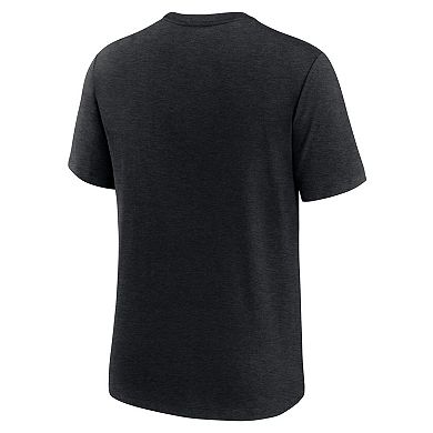 Men's Nike Heather Black New York Mets City Connect Script Tri-Blend T-Shirt