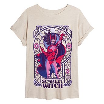 Juniors' Marvel Scarlet Witch Oversized Tee