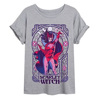 Juniors' Marvel Scarlet Witch Oversized Tee