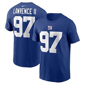 Men's Nike Dexter Lawrence Royal New York Giants Player Name & Number T-Shirt