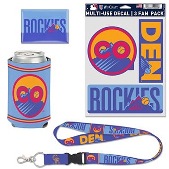 WinCraft Colorado Rockies 2025 City Connect Four-Piece Fan Pack