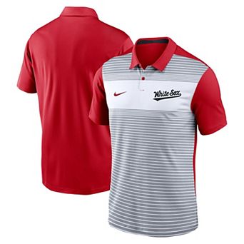 Men's Nike White/Red Chicago White Sox City Connect Legacy Icon Vapor Dri-FIT Polo