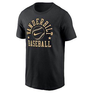 Men's Nike Black Vanderbilt Commodores Baseball Game Week Dri-FIT Legend T-Shirt