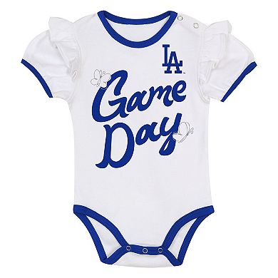 "Girls Infant Outerstuff Los Angeles Dodgers Bodysuit, Headband & Skirt Set"