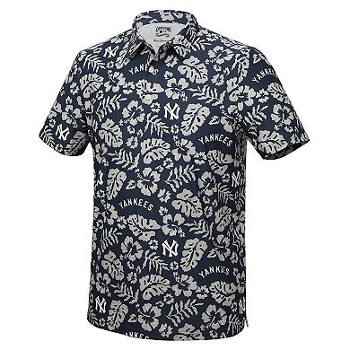 Men's Reyn Spooner Navy New York Yankees Cooperstown Pua Performance Polo