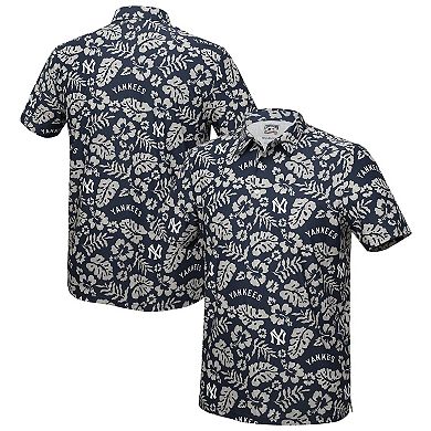 Men's Reyn Spooner Navy New York Yankees Cooperstown Pua Performance Polo
