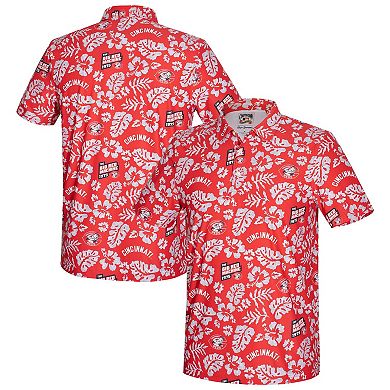 Men's Reyn Spooner Red Cincinnati Reds Cooperstown Pua Performance Polo