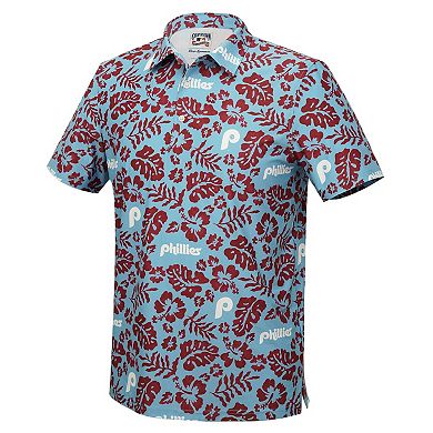 Men's Reyn Spooner Light Blue Philadelphia Phillies Cooperstown Pua Performance Polo
