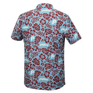 Men's Reyn Spooner Light Blue Philadelphia Phillies Cooperstown Pua Performance Polo