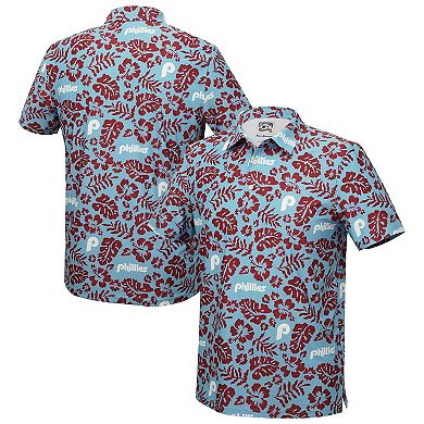 Men's Reyn Spooner Light Blue Philadelphia Phillies Cooperstown Pua Performance Polo