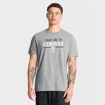 Men's Nike Heather Gray Boston Red Sox City Connect Stacked Team Phrase T-Shirt