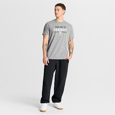 Men's Nike Heather Gray Boston Red Sox City Connect Stacked Team Phrase T-Shirt