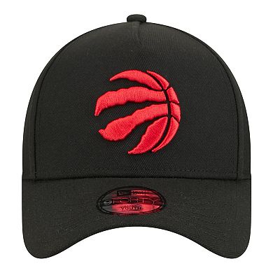 Youth New Era Black Toronto Raptors 9FORTY A-Frame Adjustable Hat
