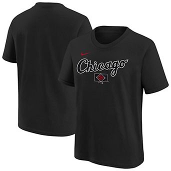 Youth Nike Black Chicago White Sox 2025 City Connect Wordmark T-Shirt