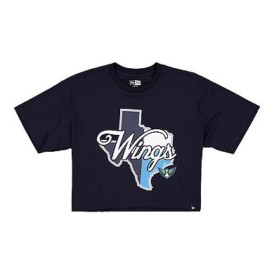 Women's New Era Navy Dallas Wings 2026 WNBA Draft Hometown Boxy T-Shirt
