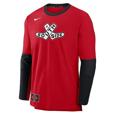 Men's Nike Red Chicago White Sox 2025 City Connect Authentic Collection Player Dri-FIT Lightweight Pullover