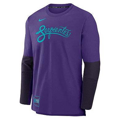 Men's Nike Purple Arizona Diamondbacks 2025 City Connect Authentic Collection Player Dri-FIT Lightweight Pullover
