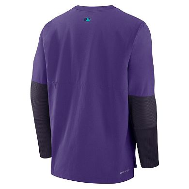 Men's Nike Purple Arizona Diamondbacks 2025 City Connect Authentic Collection Player Dri-FIT Lightweight Pullover