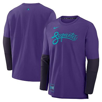Men's Nike Purple Arizona Diamondbacks 2025 City Connect Authentic Collection Player Dri-FIT Lightweight Pullover