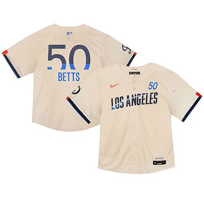 Toddler Nike Mookie Betts Cream Los Angeles Dodgers 2024 City