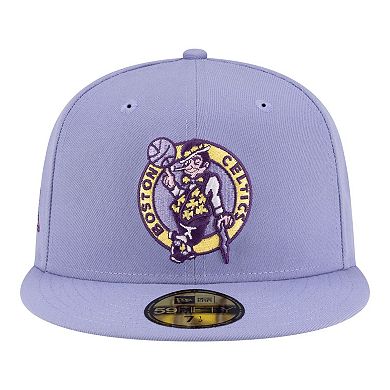 Men's New Era Lavender Boston Celtics Color Pack 59FIFTY Fitted Hat