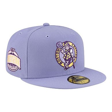 Men's New Era Lavender Boston Celtics Color Pack 59FIFTY Fitted Hat