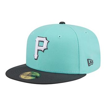 Men's New Era Turquoise/Charcoal Pittsburgh Pirates Two-Tone Color Pack 59FIFTY Fitted Hat