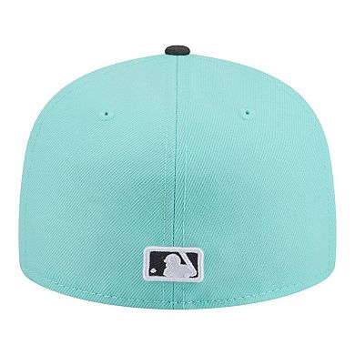 Men's New Era Turquoise/Charcoal San Diego Padres Two-Tone Color Pack 59FIFTY Fitted Hat