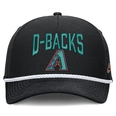 Men's Nike Black Arizona Diamondbacks Cooperstown Rise Adjustable Hat
