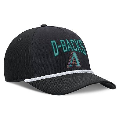 Men's Nike Black Arizona Diamondbacks Cooperstown Rise Adjustable Hat