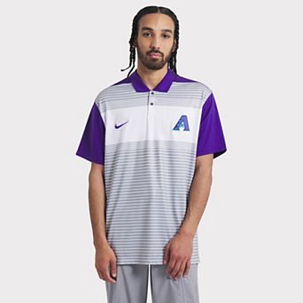 Men's Nike White/Purple Arizona Diamondbacks City Connect Legacy Icon Vapor Dri-FIT Polo
