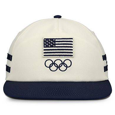 Men's Fanatics Cream/Navy Team USA Golfer Snapback Hat