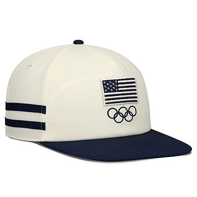 Men's Fanatics Cream/Navy Team USA Golfer Snapback Hat