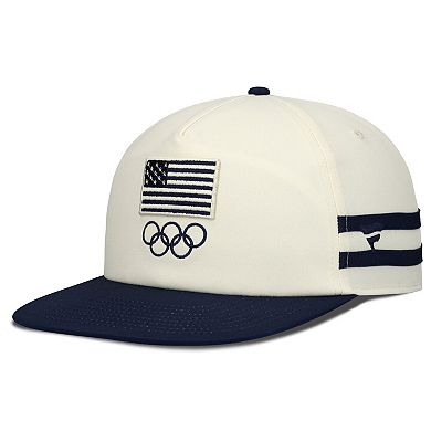 Men's Fanatics Cream/Navy Team USA Golfer Snapback Hat