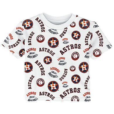 Toddler Outerstuff White Houston Astros Run Down T-Shirt