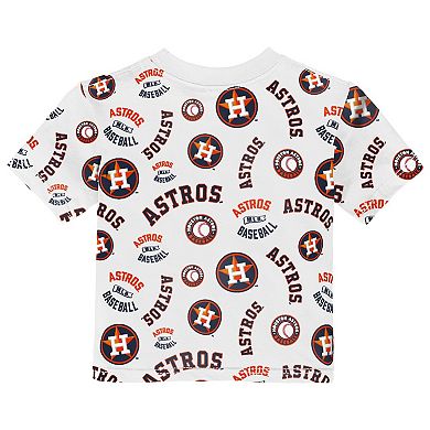 Toddler Outerstuff White Houston Astros Run Down T-Shirt