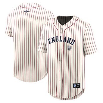 Men's Fanatics Cream England National Team Oversized Baseball Jersey