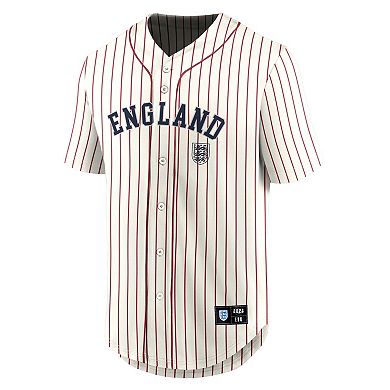 Men's Fanatics Cream England National Team Oversized Baseball Jersey