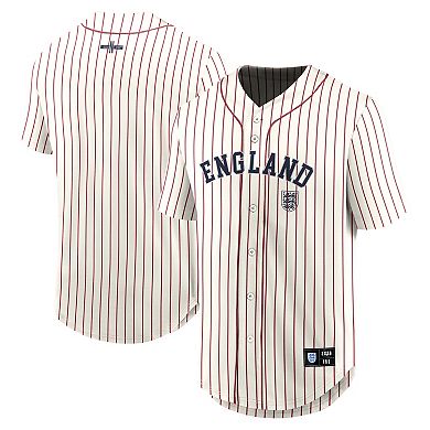 Men's Fanatics Cream England National Team Oversized Baseball Jersey
