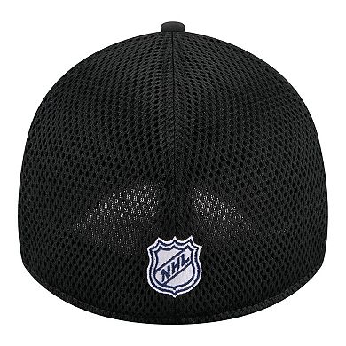 Men's New Era Black Winnipeg Jets Logo 39THIRTY Flex Hat